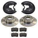 Bremsen Set hinten + Ankerbleche für VW Golf 5 6  ~...