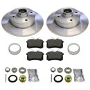 Bremsen-Set hinten VW Golf 3 Passat 35i Cabrio Vento...