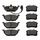 Bremsbeläge Set vorn+hinten AUDI A3 8P SEAT Leon 1P VW Golf V (1K) - PR. 1ZF 1ZM + 1KD