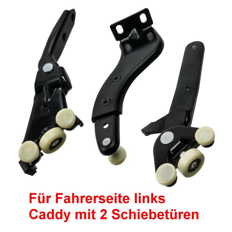 Schiebetür-Rollen führung für VW-Caddy in der Mitte oben rechts neu 2  k0843398 2 k0843336